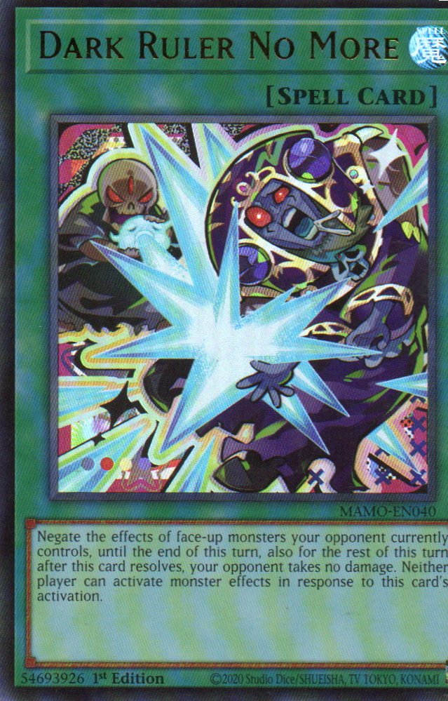 Dark Ruler No More MAMO-EN040 Ultra Rare