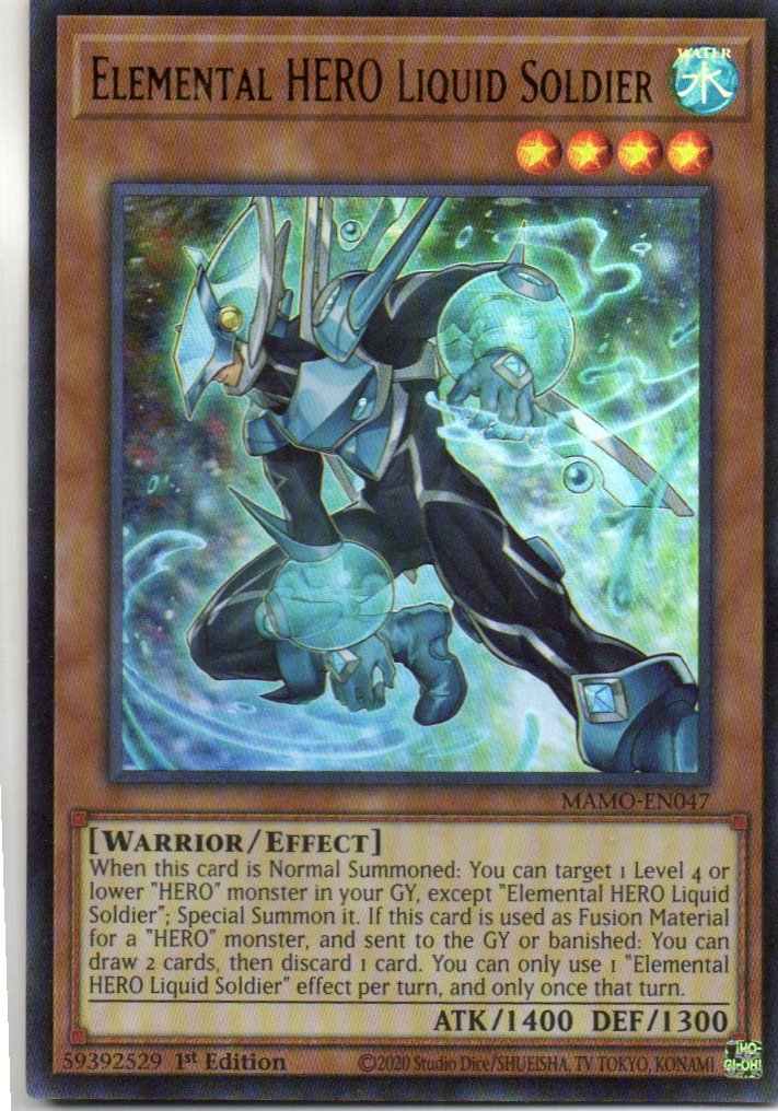 Elemental HERO Liquid Soldier MAMO-EN047 Ultra Rare