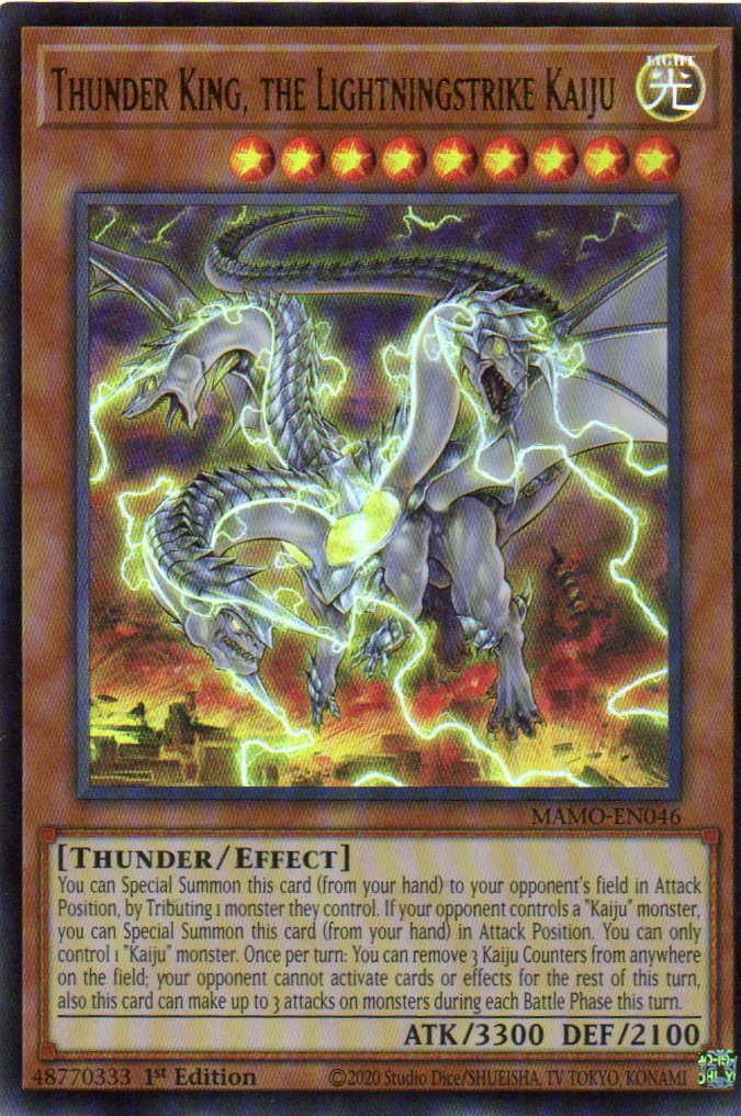 Thunder King, the Lightningstrike Kaiju MAMO-EN046 Ultra Rare