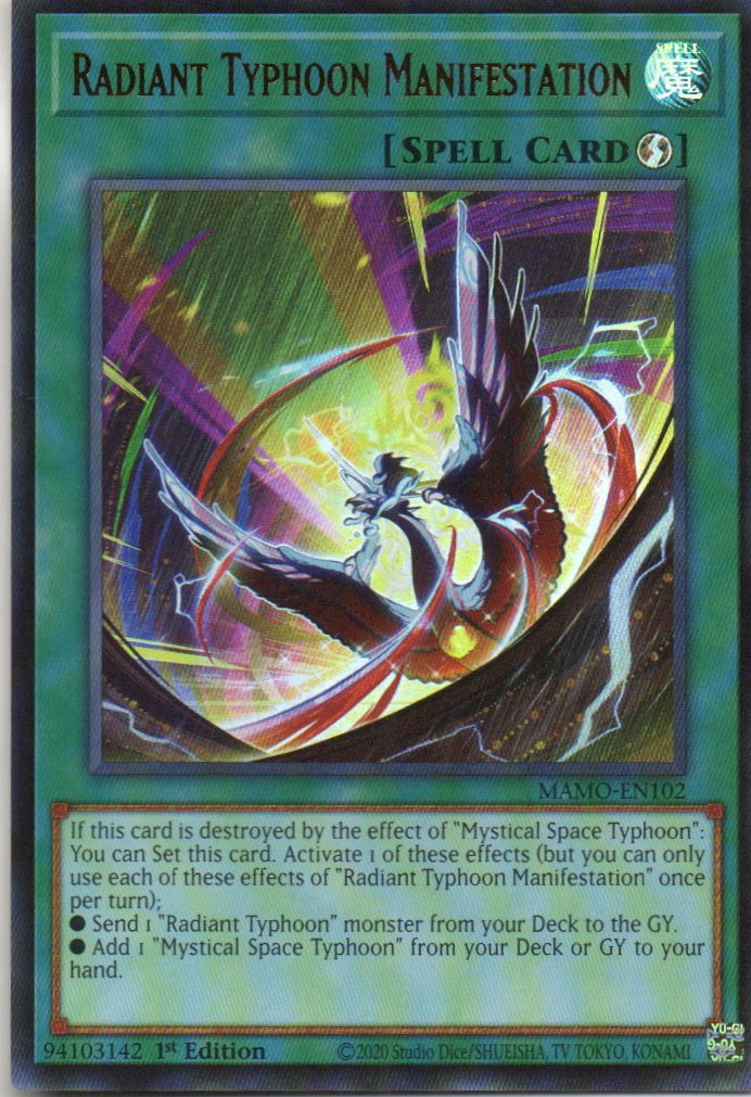 Radiant Typhoon Manifestation MAMO-EN102 Ultra Rare