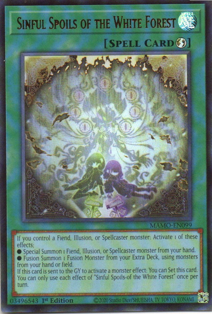 Sinful Spoils of the White Forest MAMO-EN099 Ultra Rare