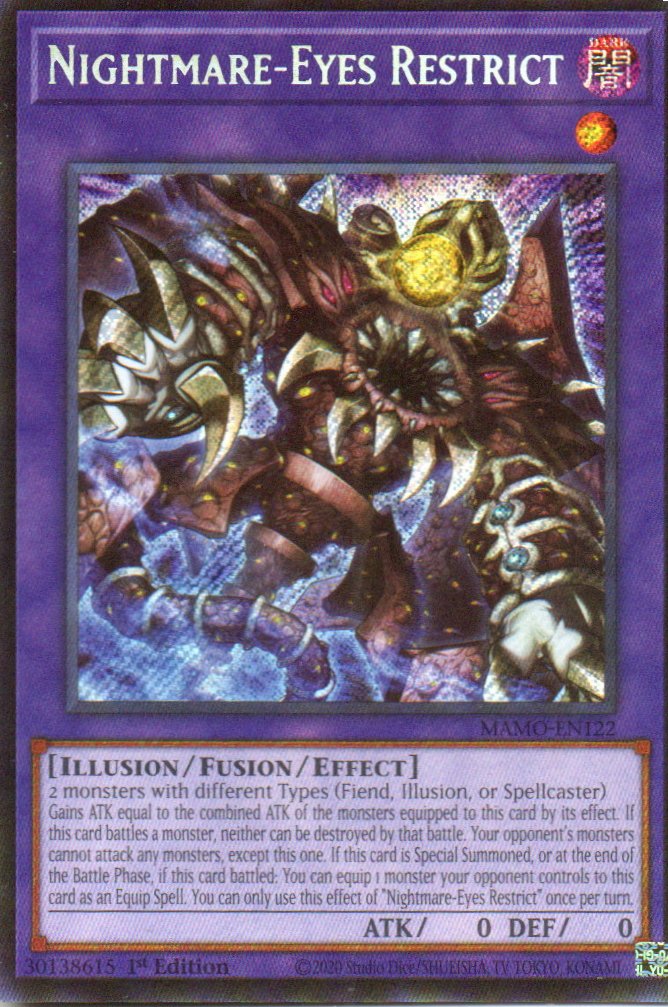 Nightmare-Eyes Restrict MAMO-EN122 Secret Rare