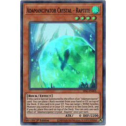 Carta Yugi Adamancipator Crystal - Raptite SESL-EN005