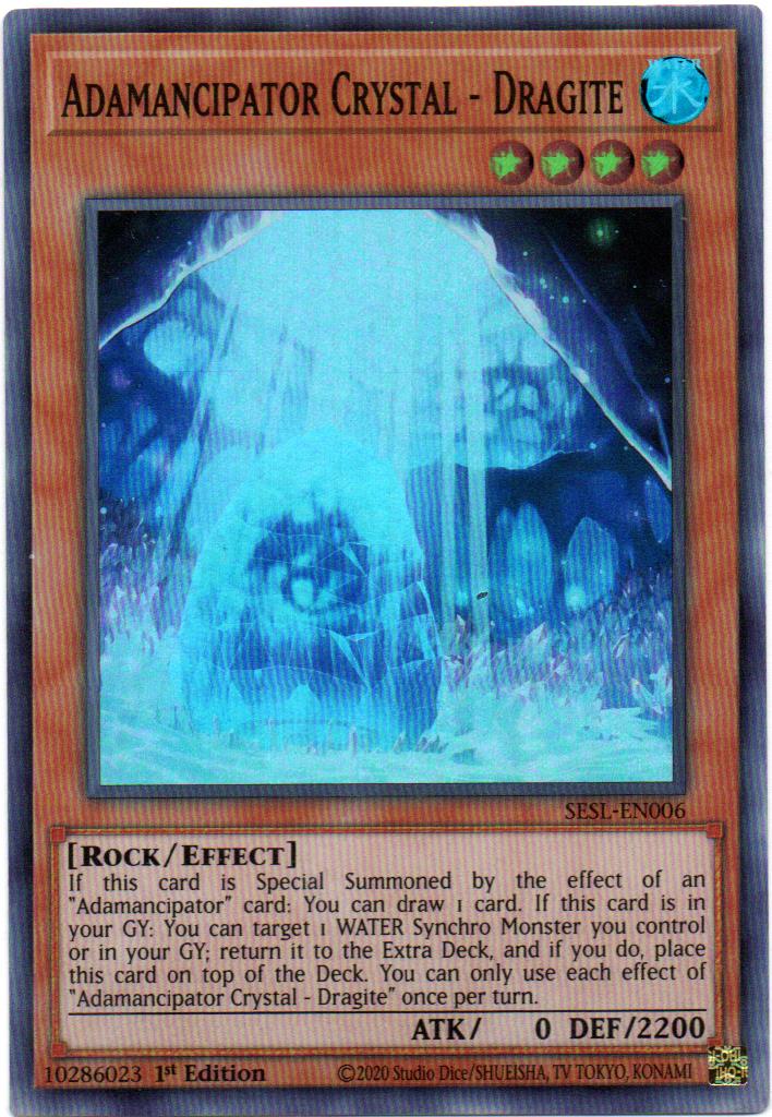 Carta Yugi Adamancipator Crystal - Dragite SESL-EN006