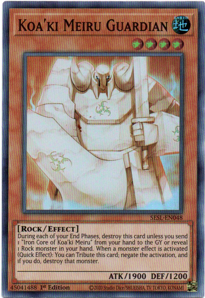 Carta Yugi Koa'ki Meiru Guardian SESL-EN048