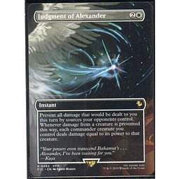 Judgment of Alexander FIC 455 ingles Rare