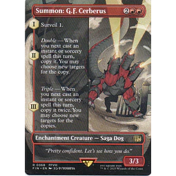 Summon: G.F. Cerberus FIN 368 ingles Rare