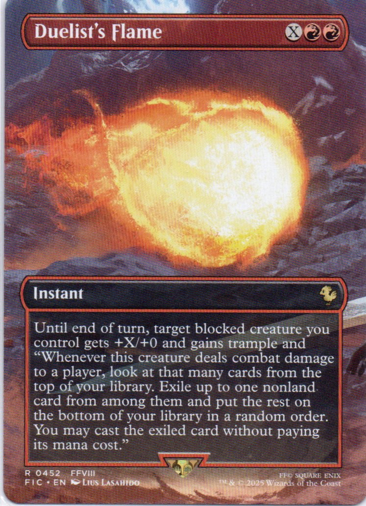 Duelist's Flame FIC 452 ingles Rare
