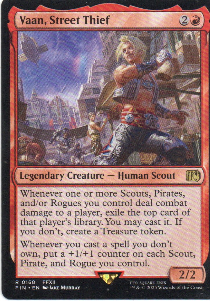 Vaan, Street Thief FIN 168 ingles Rare