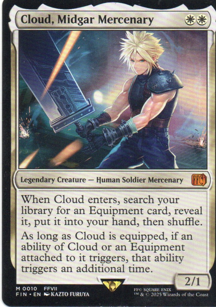 Cloud, Midgar Mercenary FIN 010 ingles Mythic rare