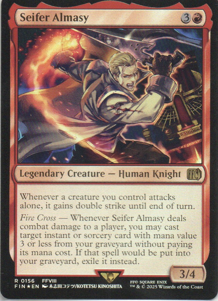 Seifer Almasy FIN 156 ingles Rare Foil