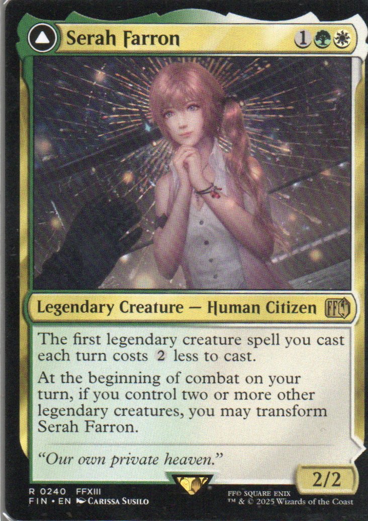 Serah Farron FIN 240 ingles Rare