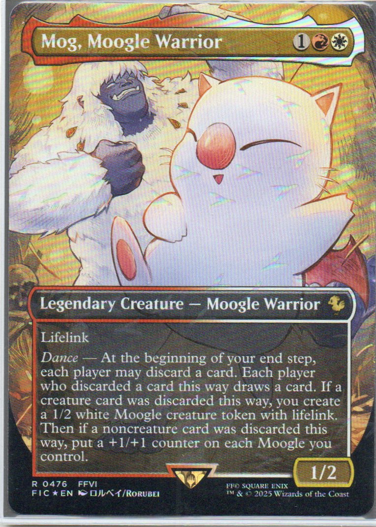 Mog, Moogle Warrior FIC 476 ingles Rare foil