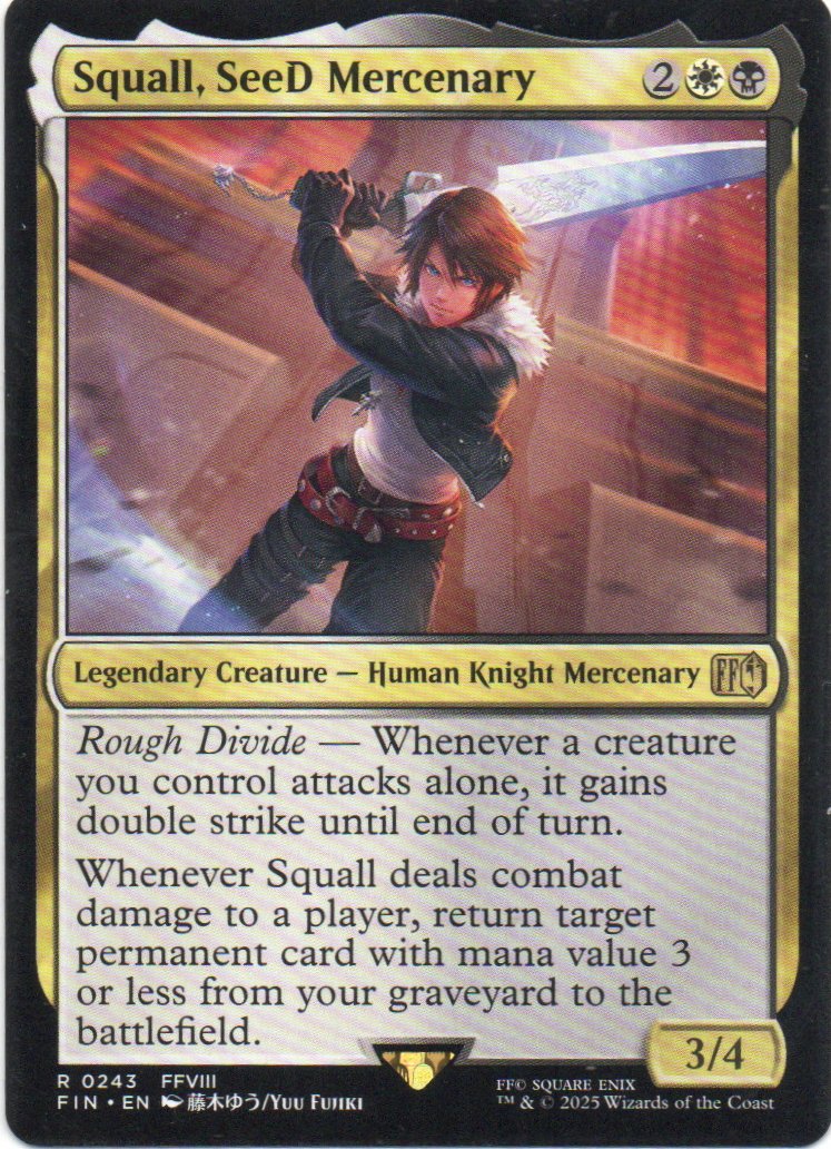 Squall, Seed Mercenary FIN 243 ingles Rare