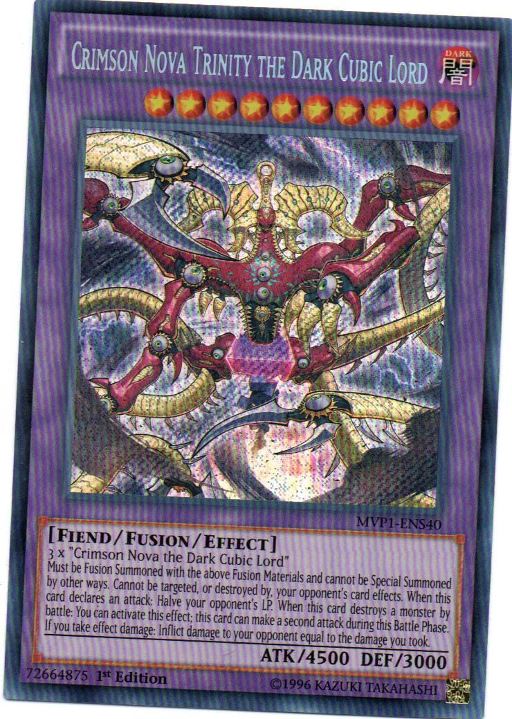 Carta Yugi Crimson Nova Trinity the Dark Cubic Lord MVP1-ENS40