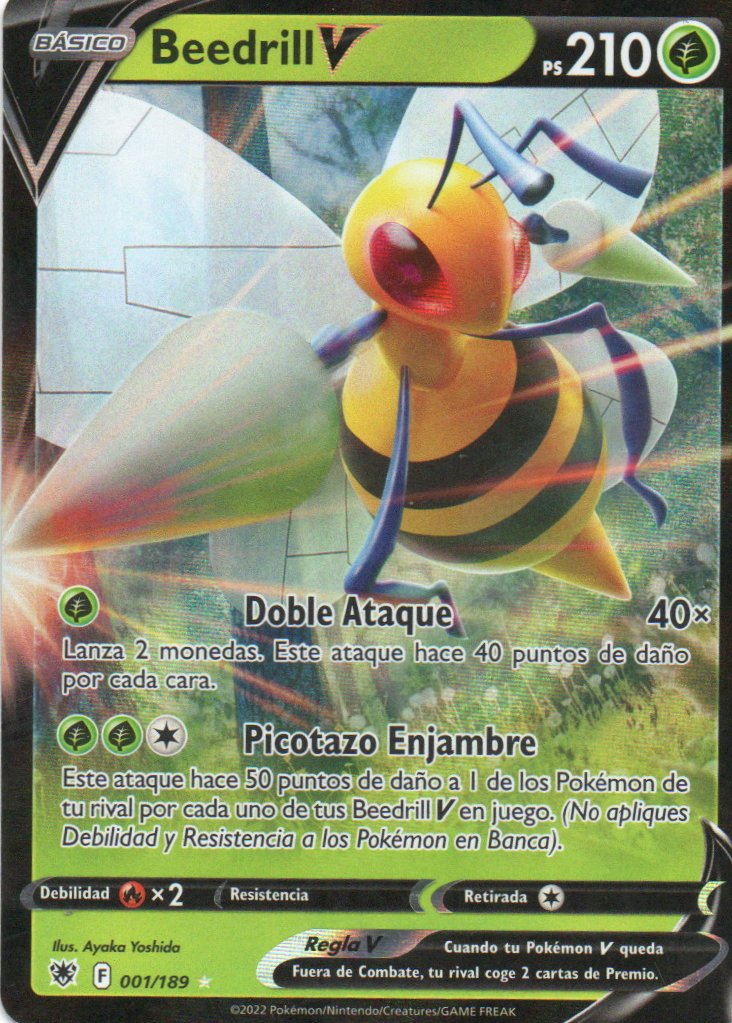 Beedrill V 1 Ultra rare Español