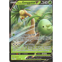 Alolan Exeggutor V 5 Ultra rare Ingles