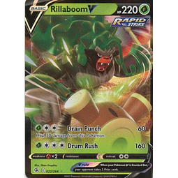 Rillaboom V 22 Ultra rare Ingles