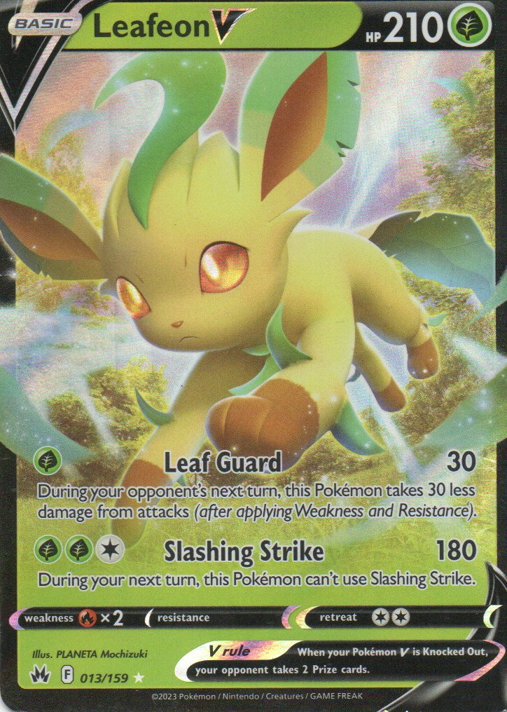 Leafeon V 13 Ultra rare Ingles