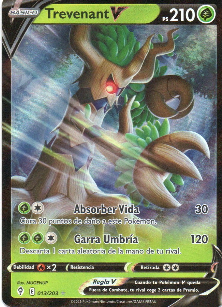 Trevenant V 13 Ultra rare Español