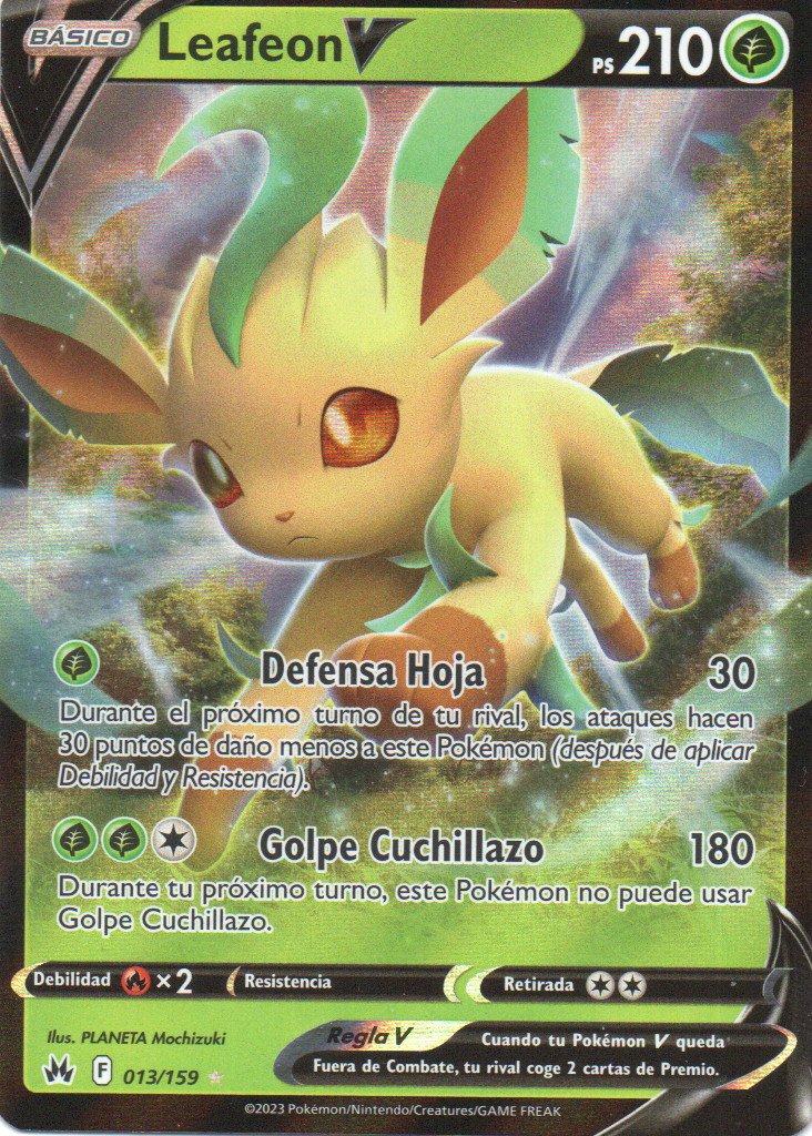 Leafeon V 13 Ultra rare Español