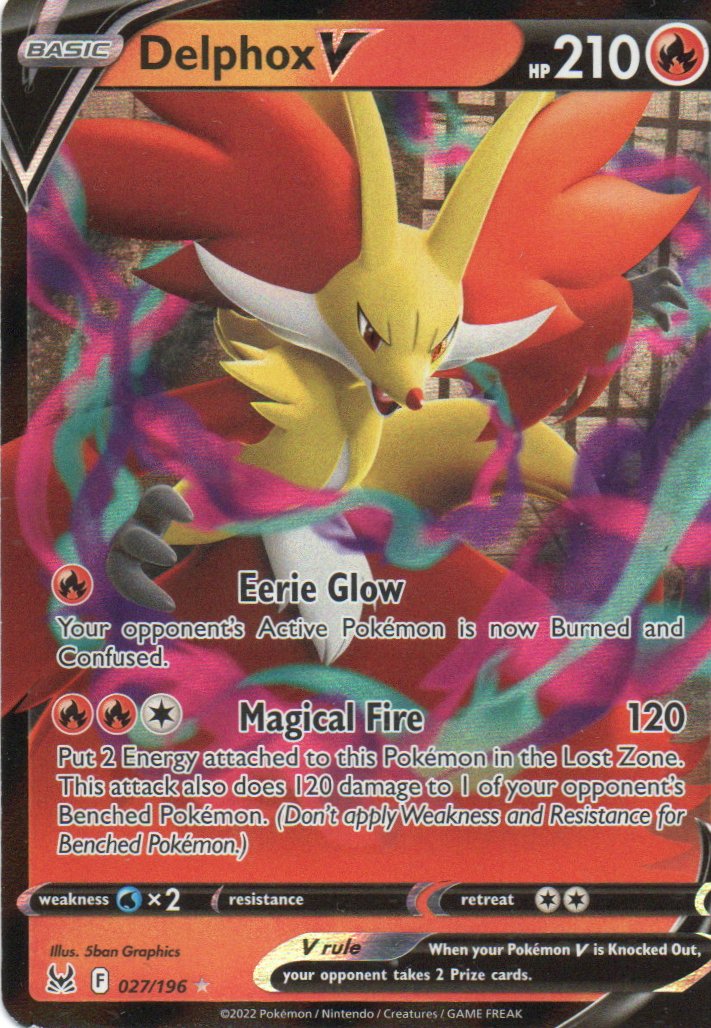 Delphox V 27 Ultra rare Ingles