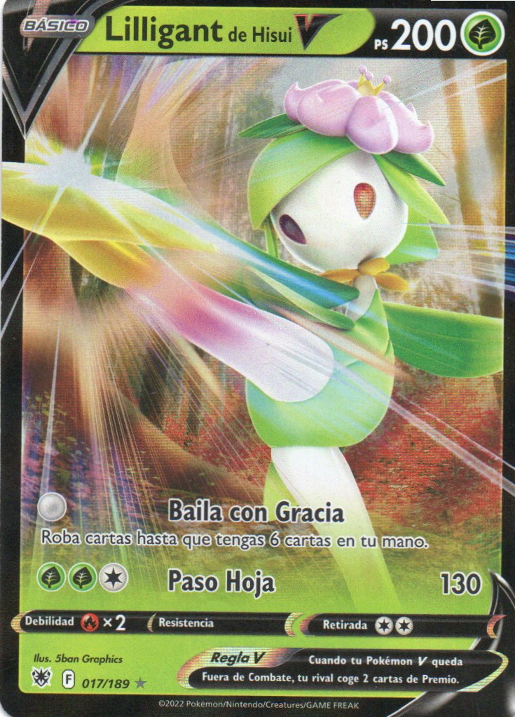 Lilligant de Hisui V 17 Ultra rare Español