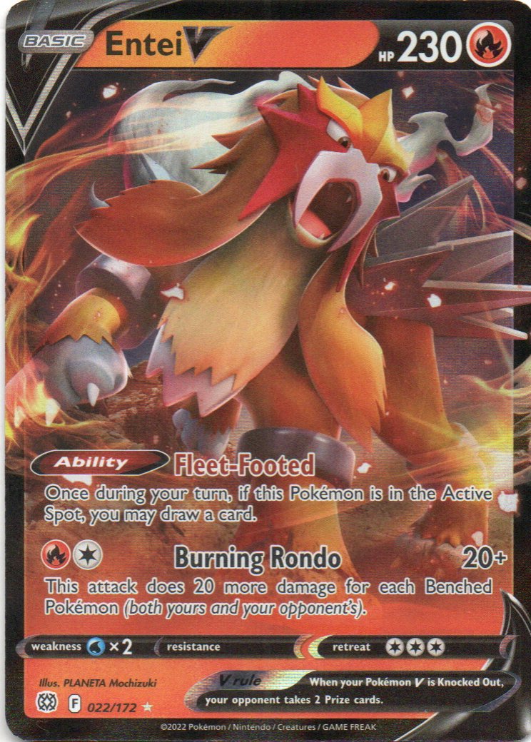 Entei V 22 Ultra rare Ingles