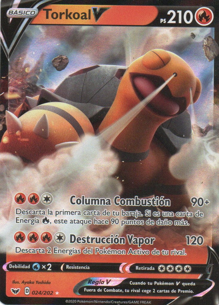 Torkoal V 24 Ultra rare Ingles