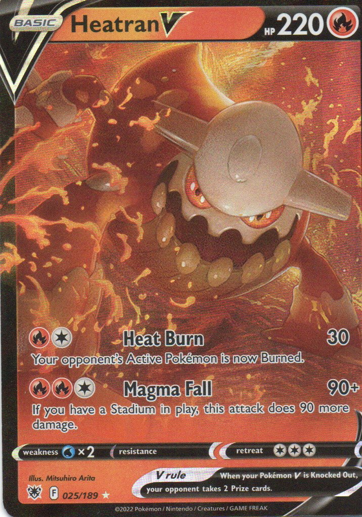 Heatran V 25 Ultra rare Ingles
