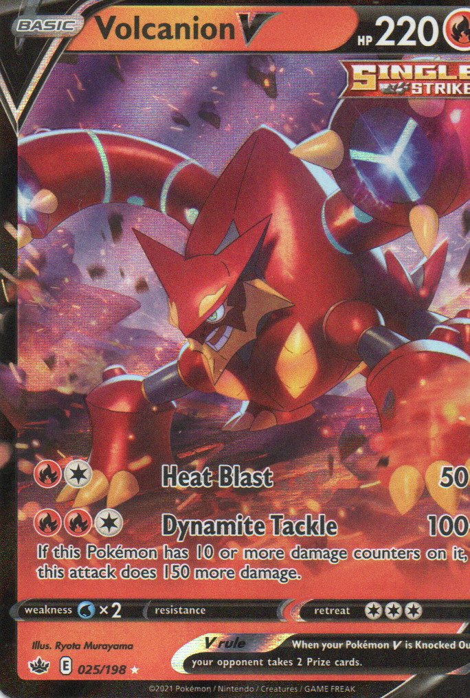 Volcanion V 25 Ultra rare Ingles