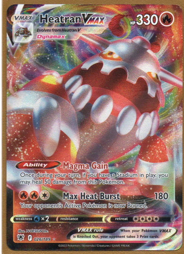 Heatran Vmax 26 Ultra rare Ingles