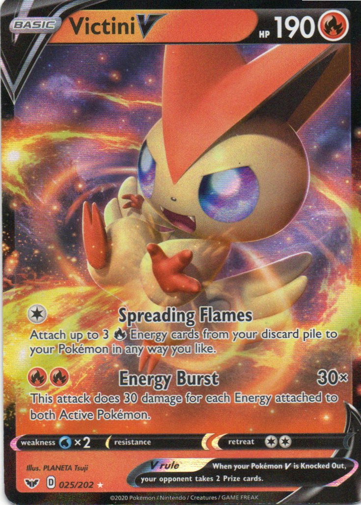 Victini V 25 Ultra rare Ingles