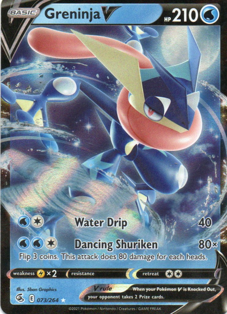 Greninja V 73 Ultra rare Ingles