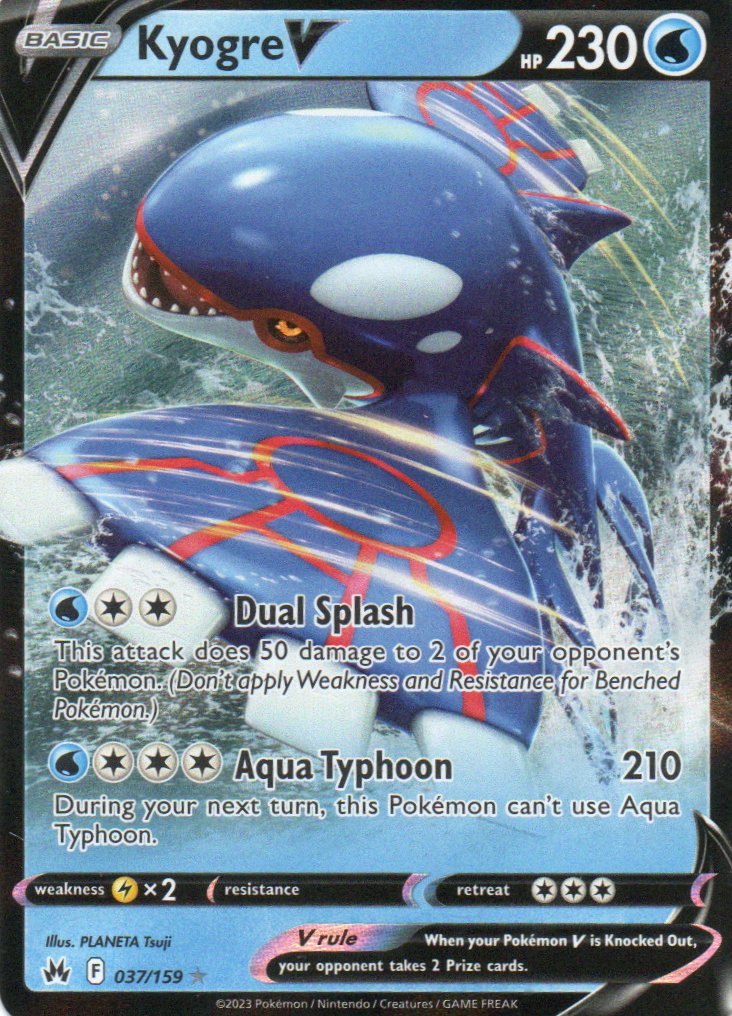 Kyogre V 37 Ultra rare Ingles
