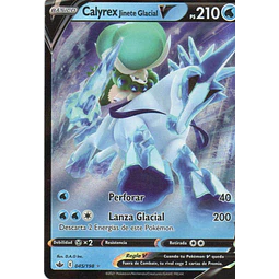 Calyrex jinete glaciar 45 Ultra rare Español
