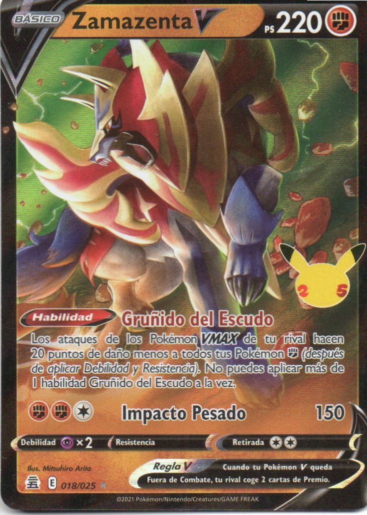 Zamazenta V 18 Ultra rare Español