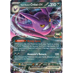 Team Rocket's Crobat ex DRI 122 Double rare Ingles