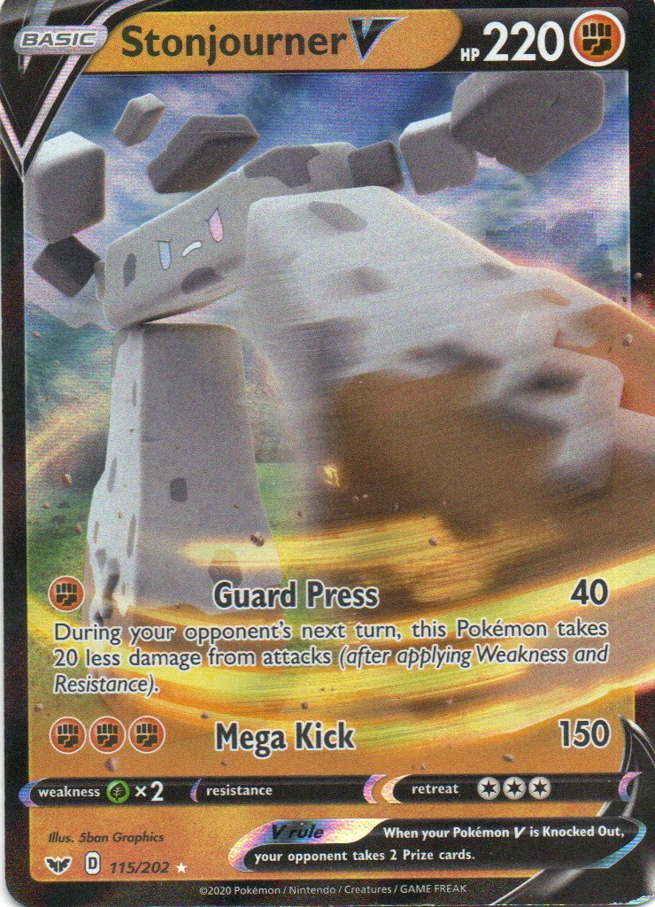 Stonjouner V 115 Ultra rare Ingles