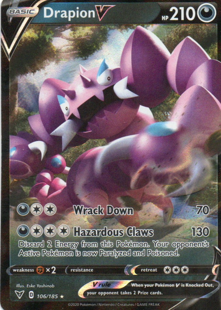 Drapion V 106 Ultra rare Ingles