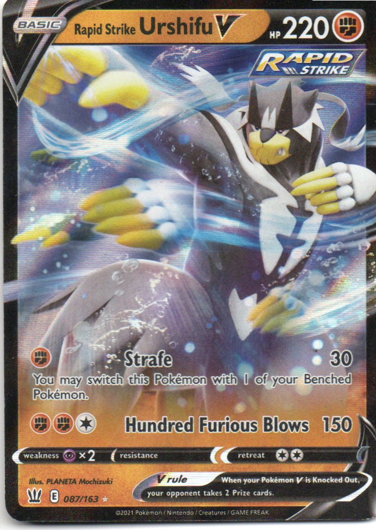 Rapid strike Urshifu V 87 Ultra rare Ingles