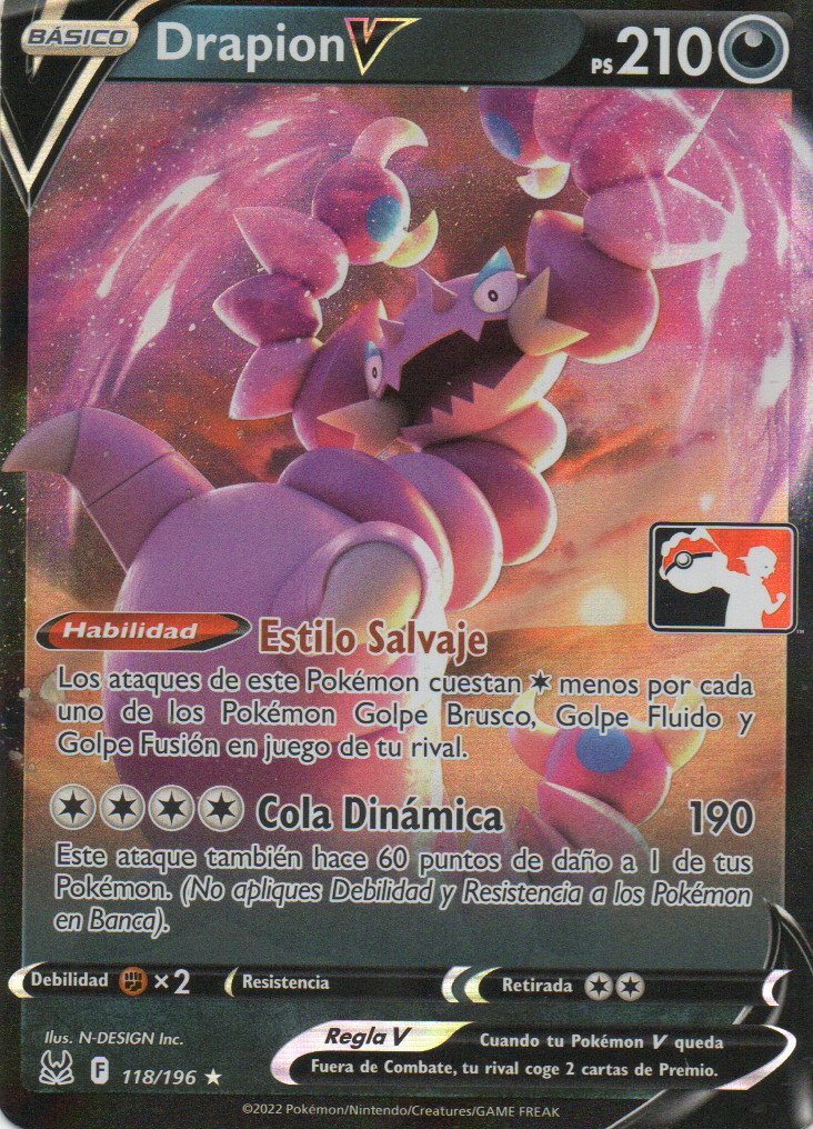 Drapion V 118 Ultra rare Español
