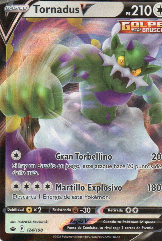 Tornadus V 124 Ultra rare Español