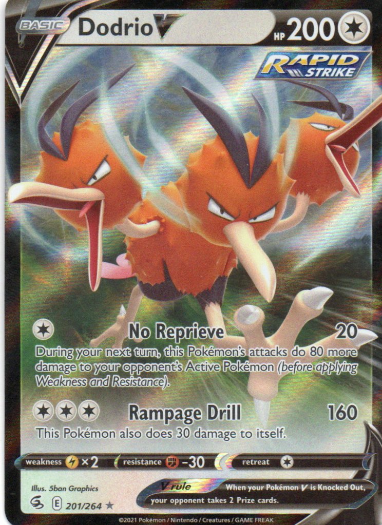 Dodrio V 201 Ultra rare Ingles