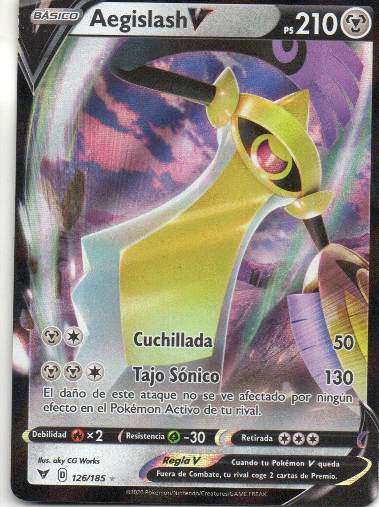 Aegislash V 126 Ultra rare Español