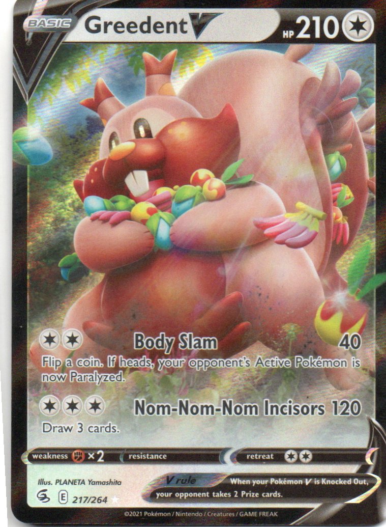 Greedent V 217 Ultra rare Ingles