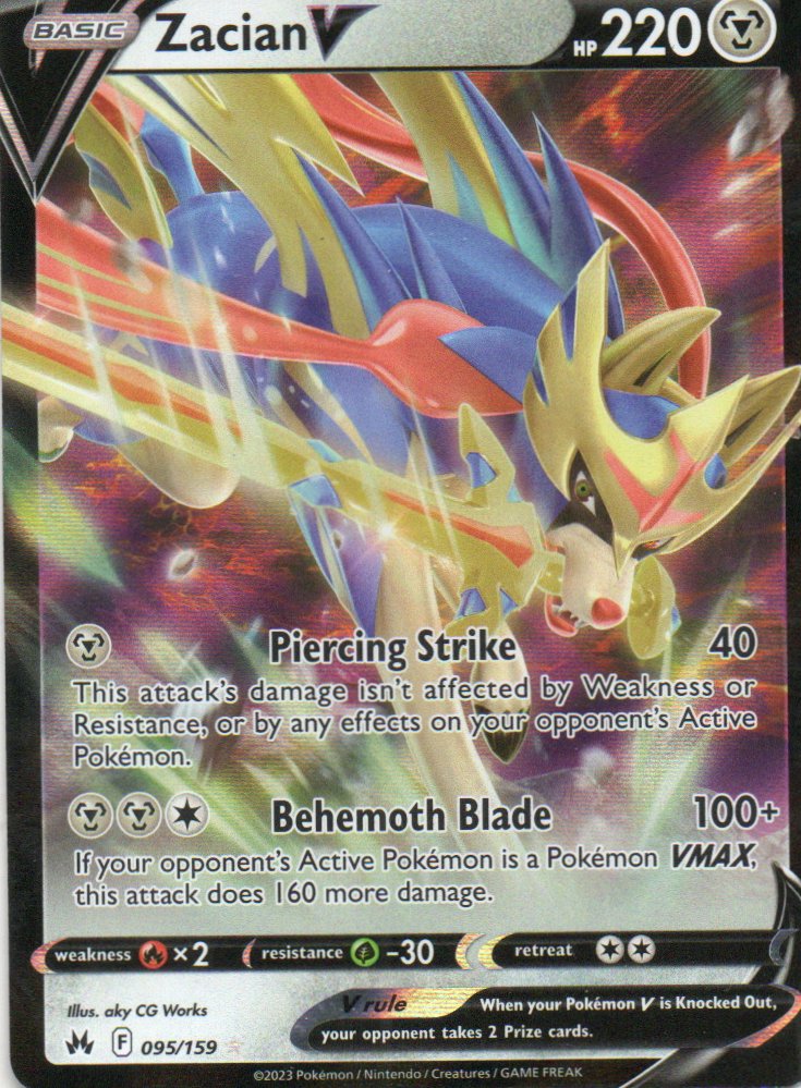 Zacian V 95 Ultra rare Ingles