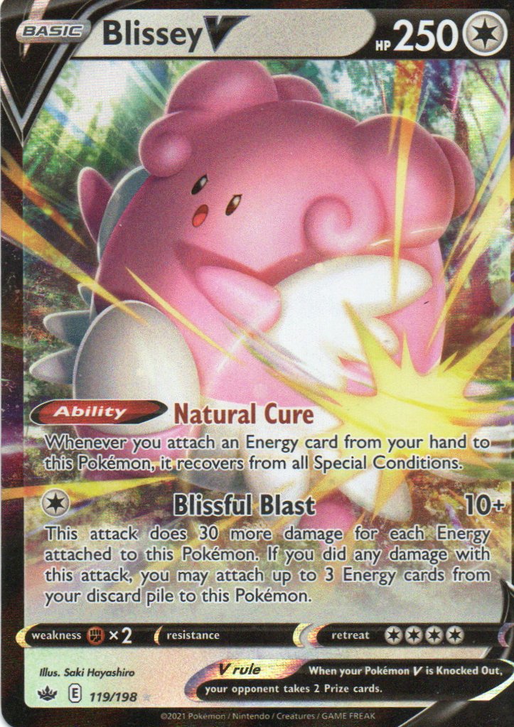 Blissey V 119 Ultra rare Ingles