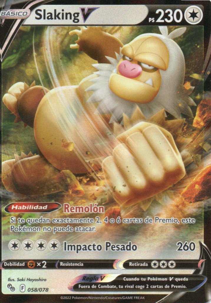 Slaking V 58 Ultra rare Español
