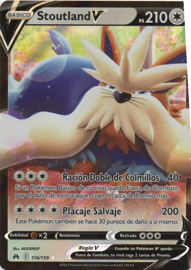 Stoutland V 116 Ultra rare Español